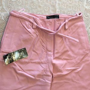 NWT Pink Leather Pants by Cerrucci Sz 6, 14,